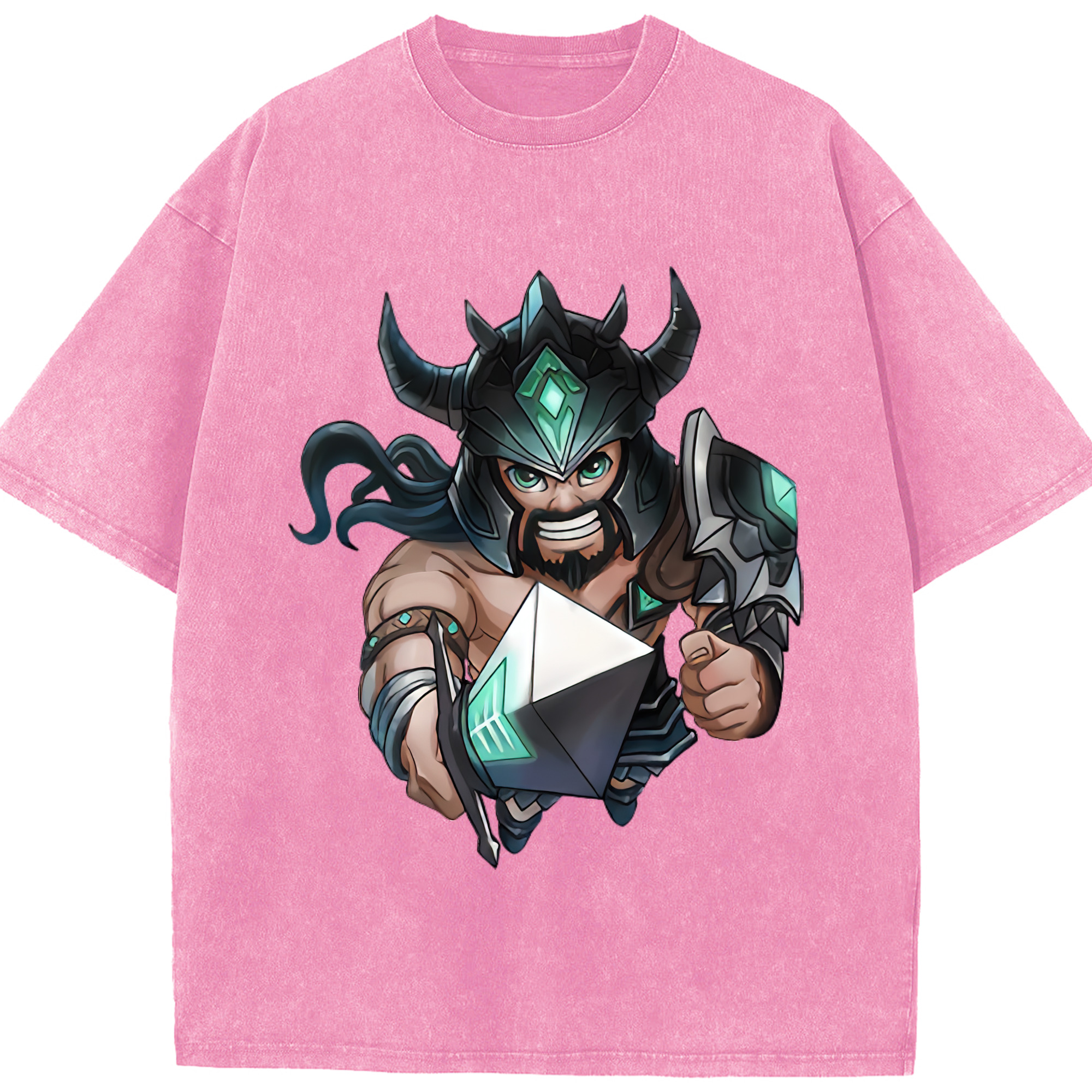 リーグ・オブ・レジェンド League of Legends LOL 綿100% ヴィンテージ風 半袖Tシャツ（フロントプリント）